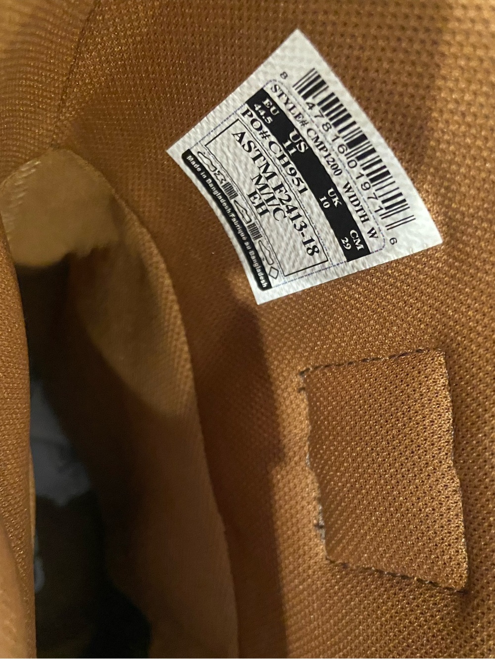 Carhartt Heritage Waterproof Steel Toe Wellington Work Boots Men’s 11 Wide - Picture 12 of 16